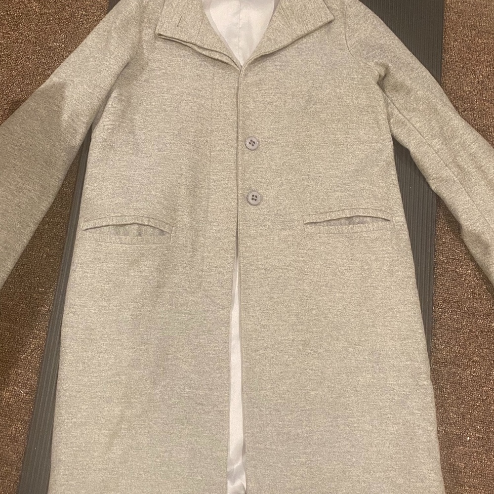 Stylish Theory Wool Grey Coat - size small